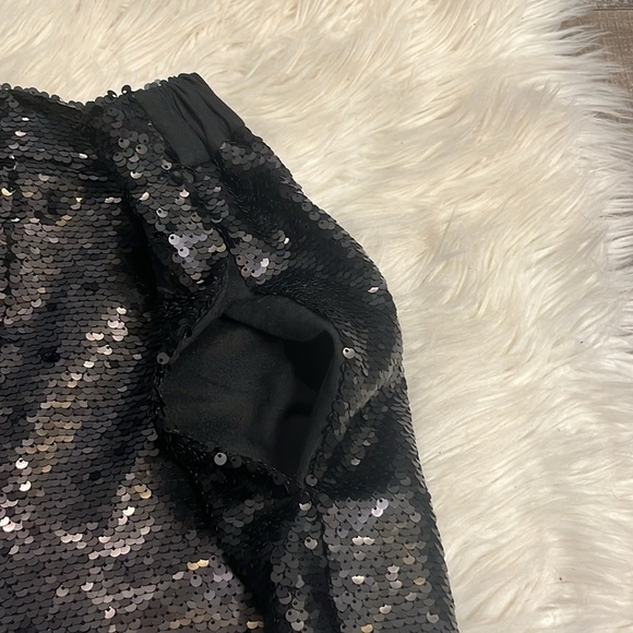 NWT Ted Baker Milleit matte sequin high rise wide leg trouser evening pants 8 - Picture 10 of 14